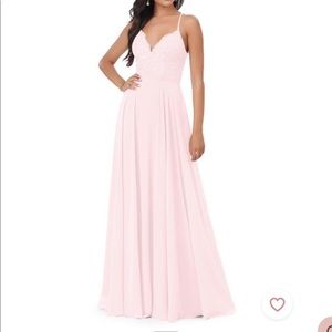 Azazie sonya Bridesmaid dress blushing pink